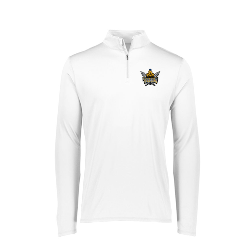 [FTLQFLWH-FAXS-LOGO2] Decker Women's Flex-Lite 1/4 Zip Shirt (Female Adult XS, White, Logo 2)