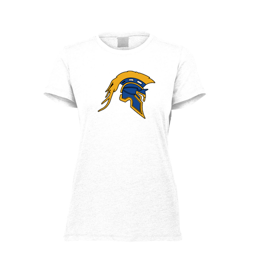 [FTSCUBWH-FAXS-LOGO1] Decker Women's Tri-Blend T-Shirt - Short Sleeve (Female Adult XS, White, Logo 1)