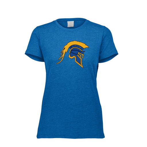 [FTSCUBRY-FAXS-LOGO1] Decker Women's Tri-Blend T-Shirt - Short Sleeve (Female Adult XS, Royal, Logo 1)