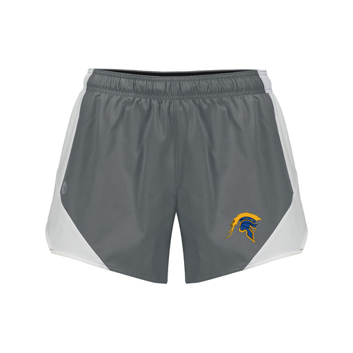 [229489.R04.S-LOGO1] Girls Olympus Shorts (Female Youth S, Gray, Logo 1)