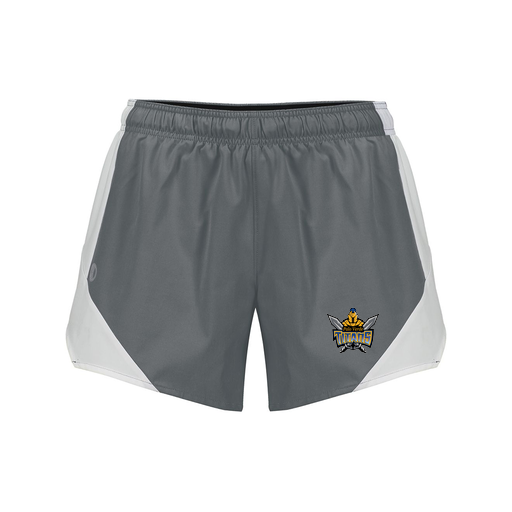 [229489.R04.S-LOGO2] Girls Olympus Shorts (Female Youth S, Gray, Logo 2)