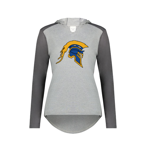 [6902.30V.XS-LOGO1] Ladies Vintage Hoodie (Female Adult XS, Gray, Logo 1)