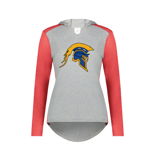 [6902.27V.XS-LOGO1] Ladies Vintage Hoodie (Female Adult XS, Red, Logo 1)