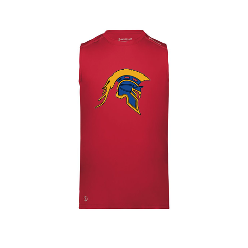 [222593.083.S-LOGO1] Men's CoolDry TankTop (Adult S, Red, Logo 1)