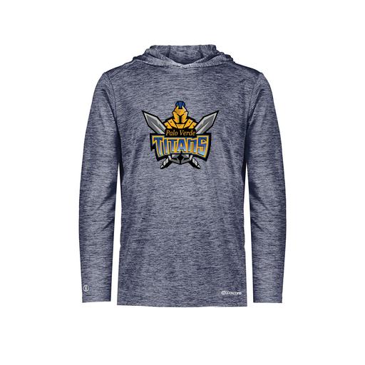 [FOLHCGNV-AS-LOGO2] Decker Men's Charge Hoodie (Adult S, Navy, Logo 2)