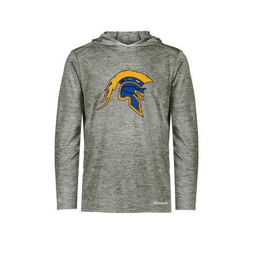 [FOLHCGGY-AS-LOGO1] Decker Men's Charge Hoodie (Adult S, Gray, Logo 1)