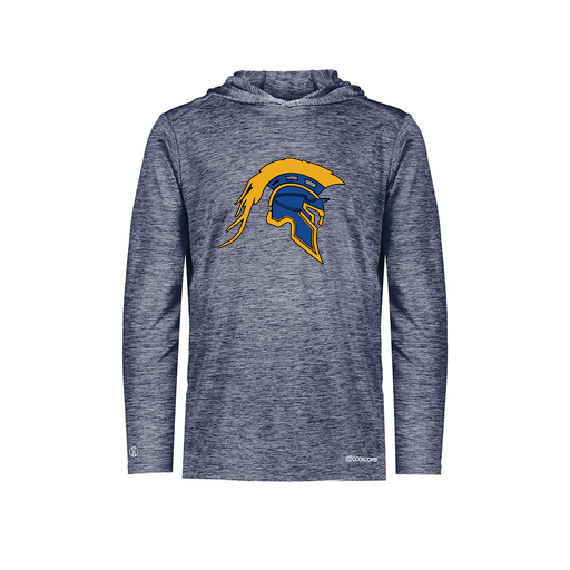 [FOLHCGNV-YS-LOGO1] Decker Youth Charge Hoodie (Youth S, Navy, Logo 1)