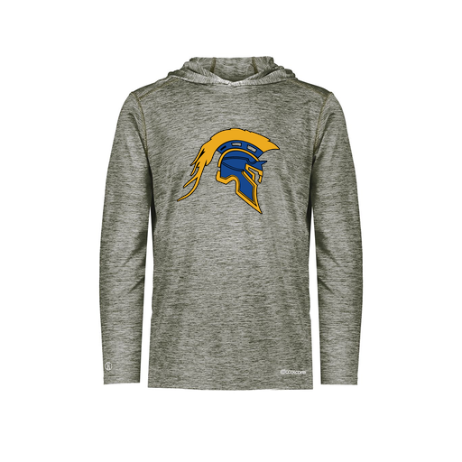 [FOLHCGGY-YS-LOGO1] Decker Youth Charge Hoodie (Youth S, Gray, Logo 1)