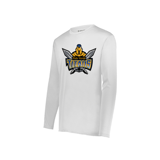 [222822.005.XS-LOGO2] Men's LS Smooth Sport Shirt (Adult XS, White, Logo 2)