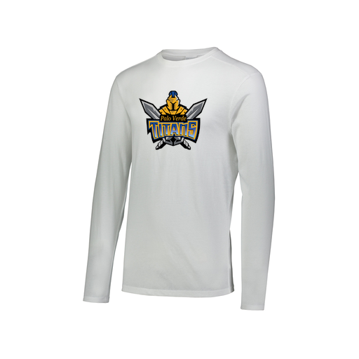 [FTLCUBWH-AXS-LOGO2] Decker Men's Tri-Blend T-Shirt - Long Sleeve (Adult XS, White, Logo 2)