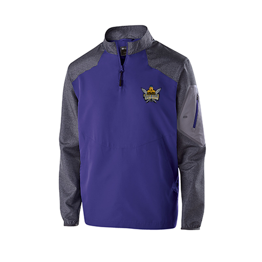 [229155.H68.XS-LOGO2] Men's Raider LS Pullover (Adult XS, Purple, Logo 2)